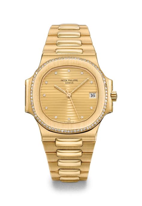 patek philippe 18kt gold 6 jewel watch w diamond|Patek Philippe vintage gold.